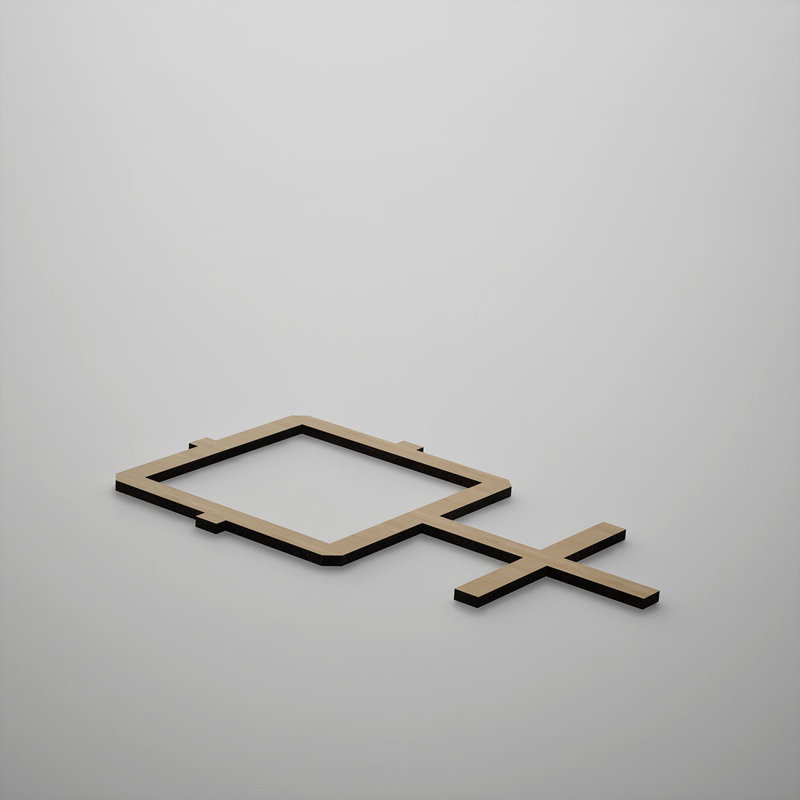 Très petits panneaux muraux décoratifs en bois Carlisle, l 12 7/8 po x H 7 3/8 po x T 3/8 po, chêne blanc
