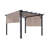 10 Ft. X 10 Ft. Metal Pergola With Canopy