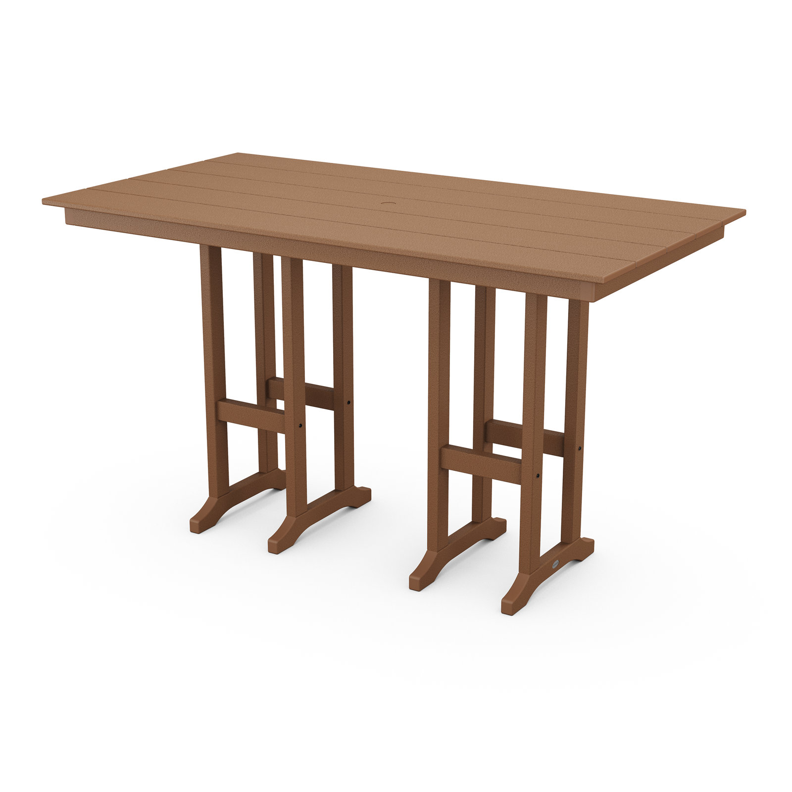 Farmhouse 37" x 72" Dining Table, Brown, 42.06"H x 37.72"W x 72"L