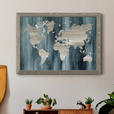 " Navy World Map "