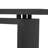 U_STYLE Modern Ash Veneer Console Table - Sleek Black MDF Entryway Table With Unique Tabletop Design, Space-Saving Hallway Or Living Room Accent Piece