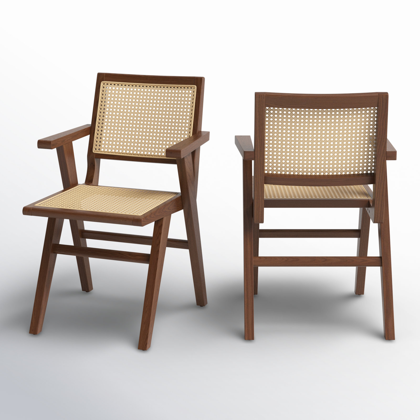 Atticus Dining Armchair, Walnut