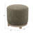 Mid-Century Modern Swivel Ottoman with Wood Base-557060779