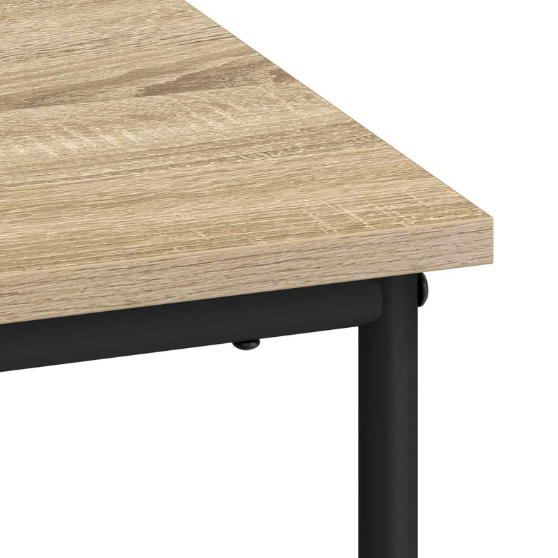 Steel Writing Desk, Sonoma Oak/Black