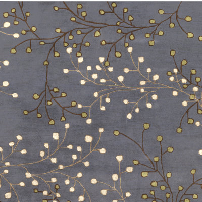 Elsberry Hand Tufted Wool Floral Indoor Rug