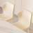 Modern Cream White Marble Dining Table-105272384
