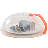 1pc Non-Stick Microwave Splash Cover - Transparent, Anti-Sputtering, Anti-Oil, Reusable, Airtight