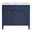 Meuble-lavabo 36 po avec lavabo supérieur, meuble-lavabo moderne avec 2 tiroirs et tiroir escamotable, meuble-lavabo simple-2087745821-2087745810