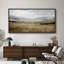 «Rustic Green Tan Prairie Field», vaste paysage mural, estampe numérique sur toile, art numérique encadré très grand-111652728-111652729