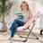 Rabbit Fur Saucer Chair - Foldable Comfy Lounge Chair with Metal Frame for Kids, Teens & Adults - Cozy Indoor Lazy Sofa for Bedroom, Dorm & Living Room-1312758381