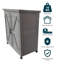 Wooden Garden Storage Tool Shed | Outdoor Weatherproof Utility Cupboard Cabinet For Tools, Cushions, Toys | Functional Internal Shelves | Magnetic Latch | Fir Wood