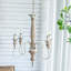 Lustre en bois à quatre lumières