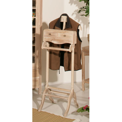 Solid Wood Freestanding Valet Stand