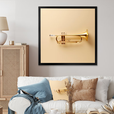 «Gold Trumpet Call Bold Brass I», reproduction sur toile