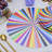 Multi Colored Starburst Dinner Plate