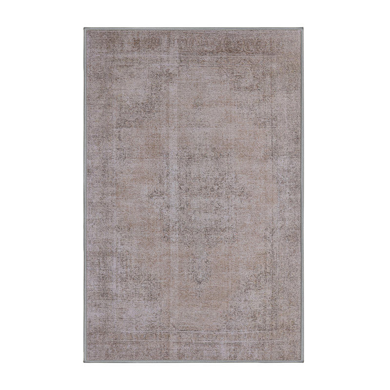Tapis oriental gris Rowena, Rectangle 5 pi x 7 pi