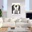 Emperor Penguin Feeding Chick Abstract Contemporary Penguin Nature Wildlife Wall Art Print 1 Piece Wrapped Canvas Wall Art-1903849828