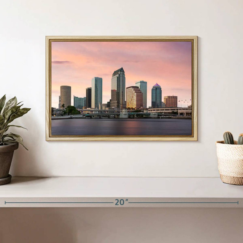 Tampa Bay, Cadre flottant en bois naturel, 13 po x 9 po