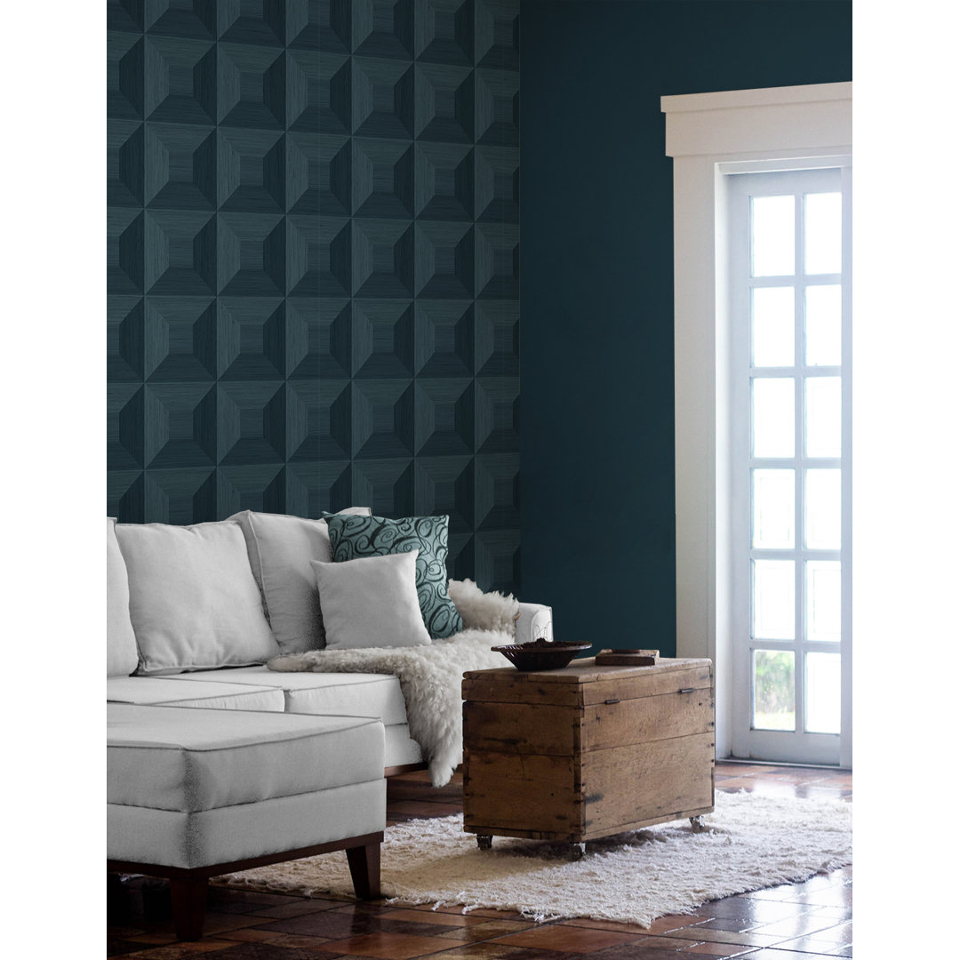 Awi Blacksmith Quadrant Geo 18' L x 27" W Peel and Stick Wallpaper Roll Wade Logan® 