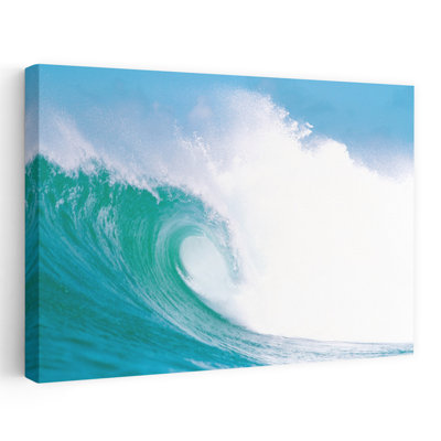 Vagues énormes dans l'océan, art contemporain abstrait