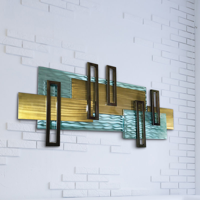 Handmade Modern Abstract Wall Decor on Metal