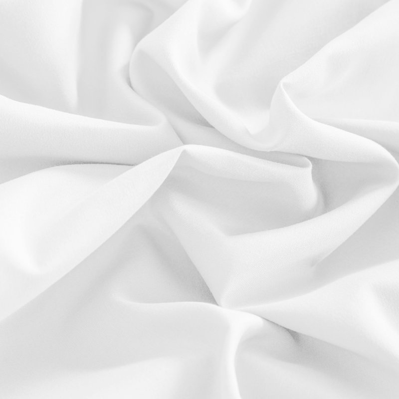 Fitted Bed Sheet Only, 1800 Brushed Microfiber Deep Pocket Fitted Sheet - NTBAY, Queen Fitted Sheet, White