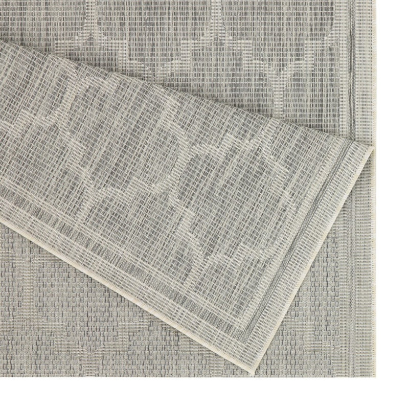 Sunshine GC_HAR2006 Silver 5 Ft. 3 In. X 7 Ft. 3 In. Indoor/Outdoor Area Rug, Rectangle 5'3" x 7'3"