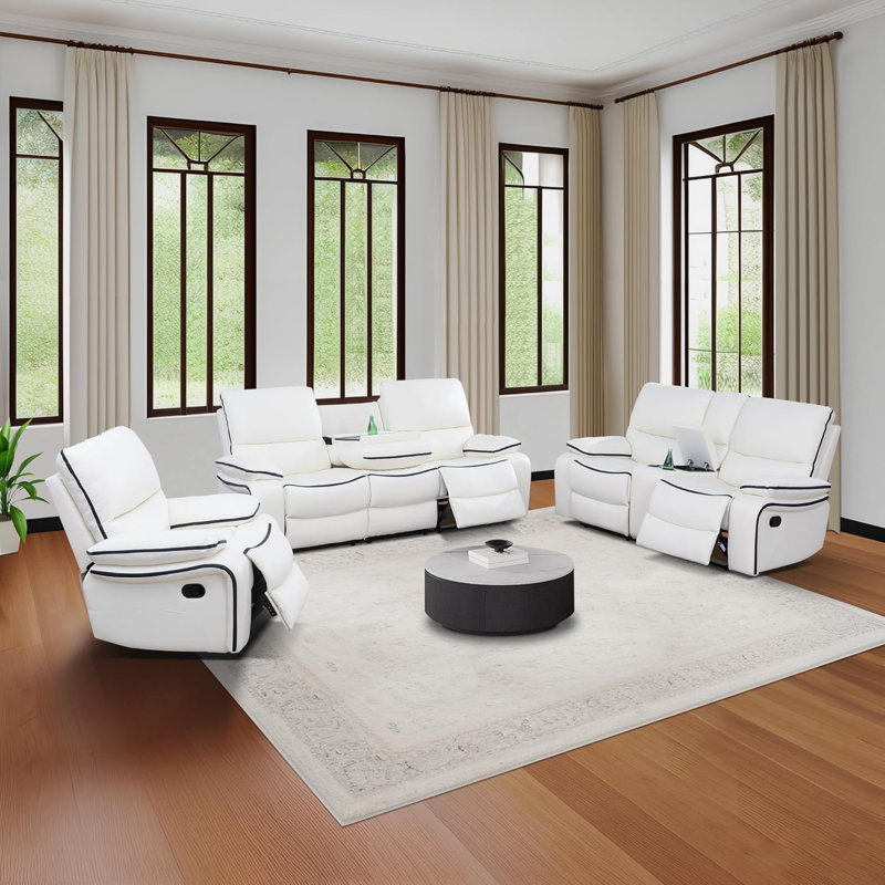 Ling 3-Piece Living Room Sofa Set
