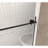 Frameless shower door 44-48 "W x 76" H, 1/4 "(6 mm) Clear Tempered Glass, Explosion Proof Film, Stainless Steel Handle, Matte Black