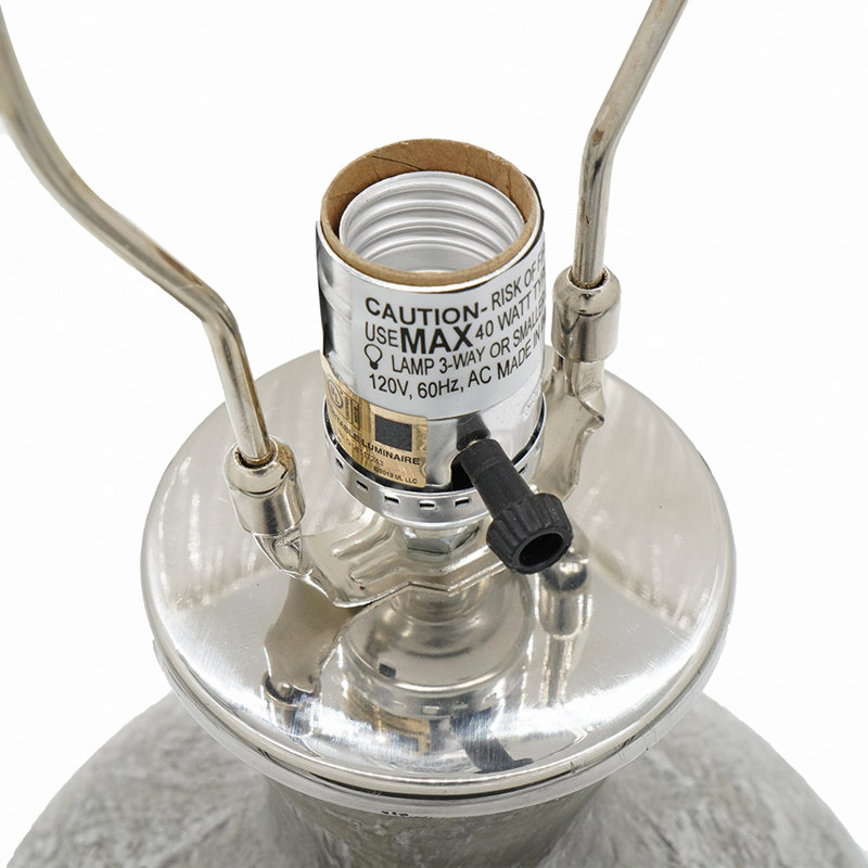 Forme du pied de la lampe de table en verre 23 po