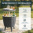 Resin Patio Ice Bucket With Extendable Tabletop