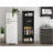 Rectangle 2-Door Storage Tall Cabinet Carbon Espresso And Wenge
