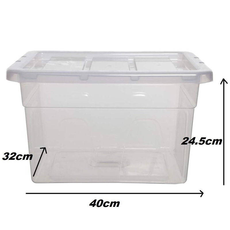 Whitefurze Polyethylene Plastic Underbed Storage