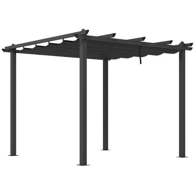 Yairr Pergola with Retractable Roof Aluminium Frame