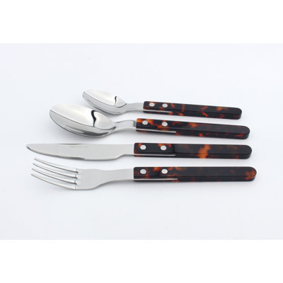 Cutlery Set Stainless Steel 4pc Sets Anydate Resin