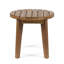 Table d'appoint d'extérieur 16 po en bois, finition, bois de grâce rustique avec texture