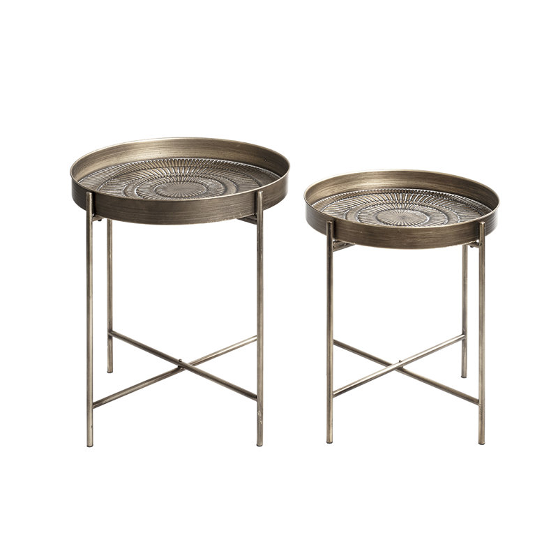 2 Piece Side Table Set