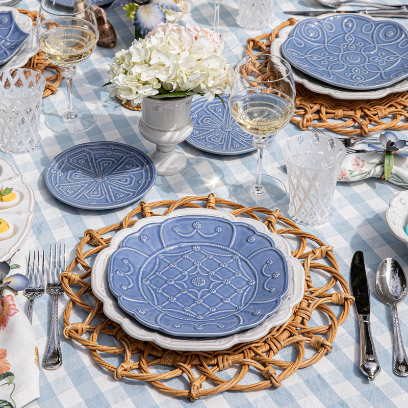 Provence Rattan Placemat, Natural, 16.25"W x 16.25"L