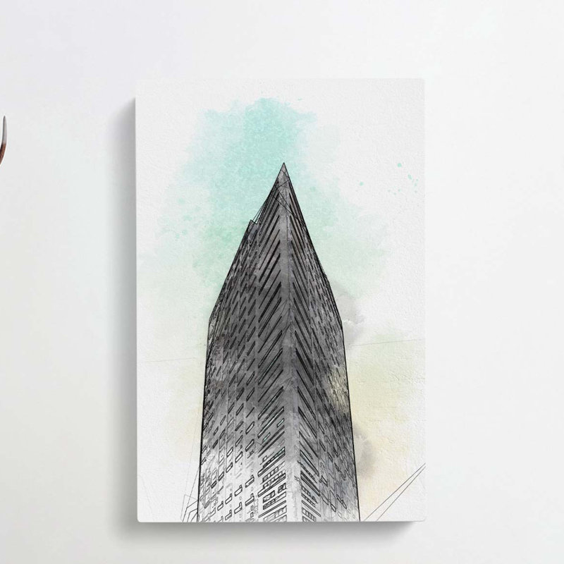 Sketching the Architecture Vol.1 - Wrapped Canvas Drawing - Wrapped Canvas, 76cm H x 50cm W x 3cm D