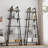 5-Tier Rustic Industrial Wood Bookshelf, Ladder Bookcase-1543760936