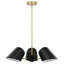 Luminaire suspendu 3 lumières en noir-905634909
