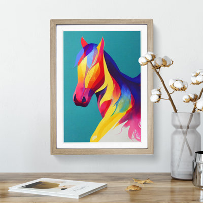 XV1022-5135X Horse No.3 1 Piece Single Picture Frame Wall Art
