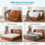 Lit escamotable Queen en bois massif avec station de chargement USB et tiroir de confidentialité pour chambre d'amis-1776168724