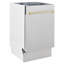 ZLINE Autograph Edition 18” Compact Control Dishwasher in Fingerprint Resistant Stainless Steel-348177991