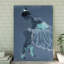 «Ballet Dancer Gallery», toile tendue sur fond blanc et bleu-1826414172