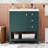 30Inch Transitional Style Bathroom Vanity Cabinet Combo With Ceramic Sink, Bathroom Vanity-541863926
