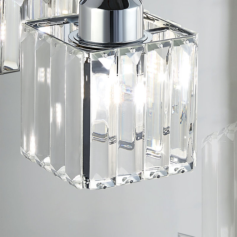 Éclairage pour meuble-lavabo à intensité variable Paislyn, Chrome, 4