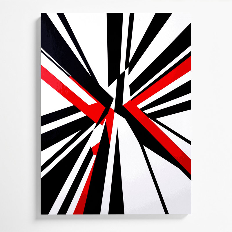 «Abstract Shapes 66», art mural sur toile bleue, H 14 po x l 11 po