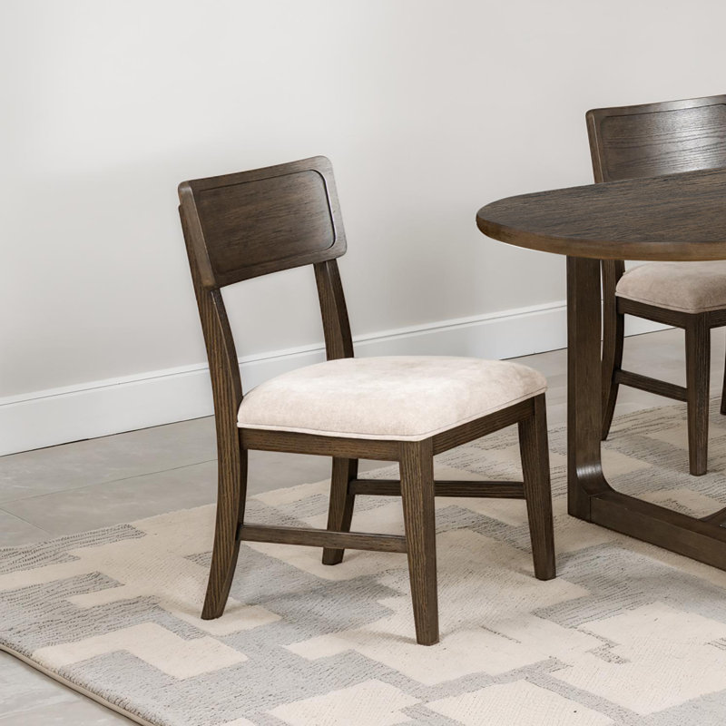 Friley Solid Wood Upholstered Cushion Side Chair