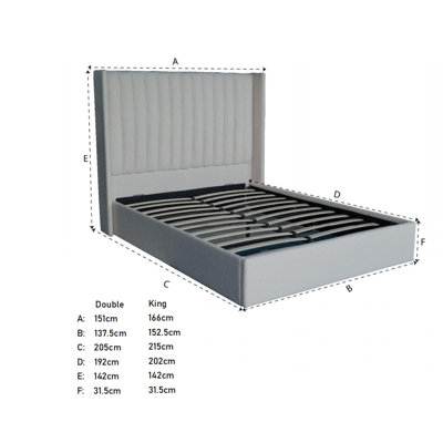 Adaha Upholstered Ottoman Storage Bed